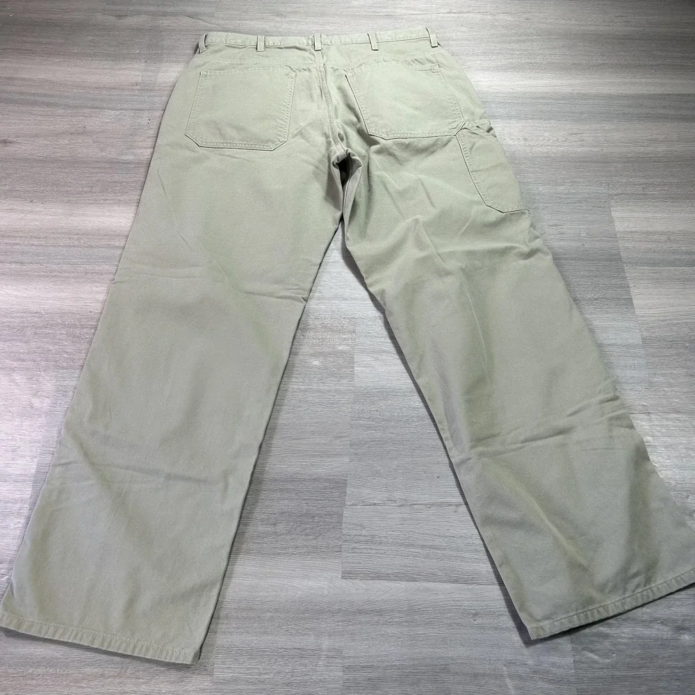 VINTAGE‎ Calvin Klein Jeans Pants Mens 36x34 Beige Carpenter Workwear Y2K